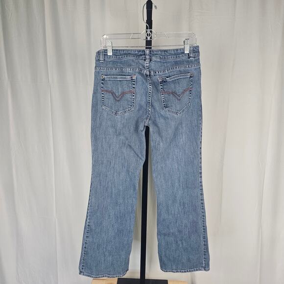 Harley-Davidson Bootcut Jeans Women’s Size 6 Vintage Y2K Eagle Patch Denim - Picture 5 of 6